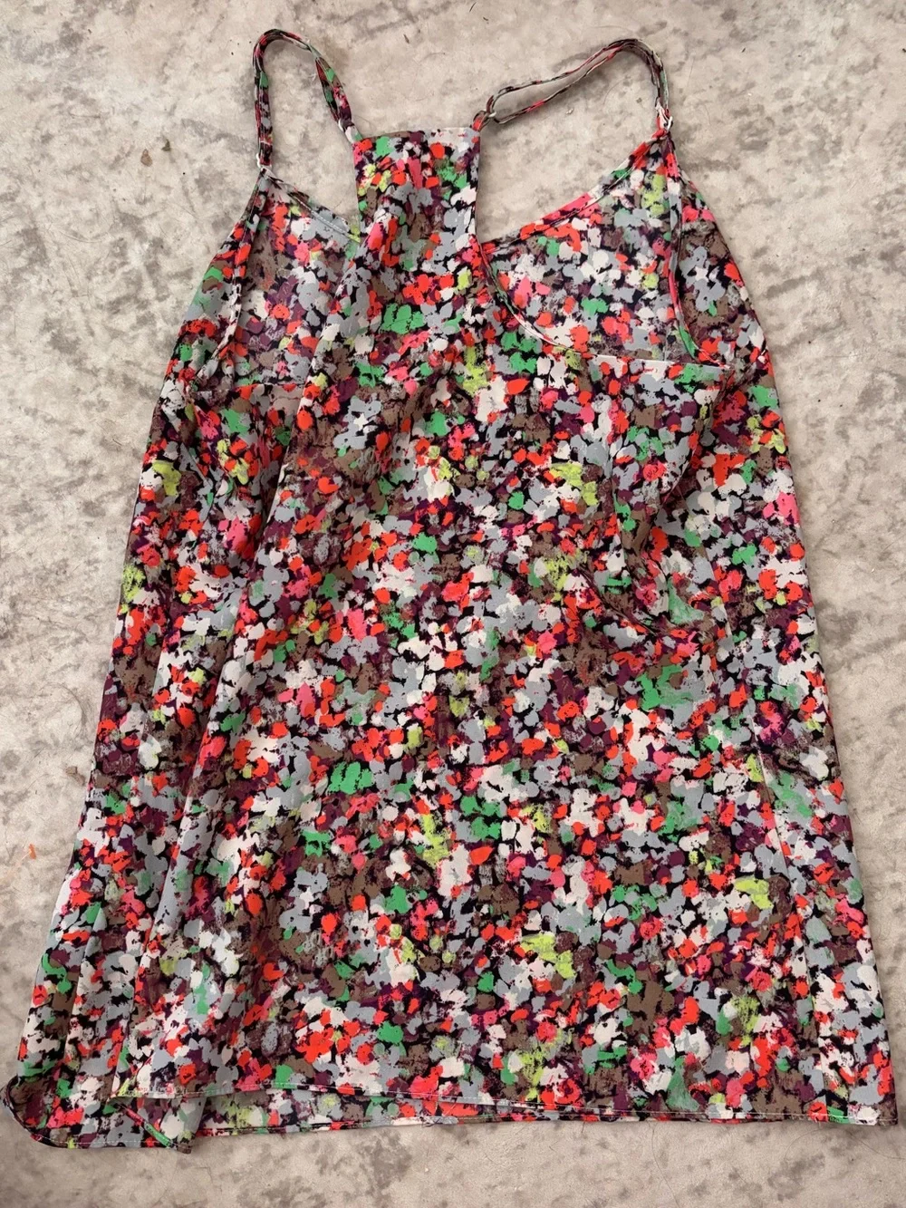 J. Crew Multicolor Floral Print Racerback Tank Size 6